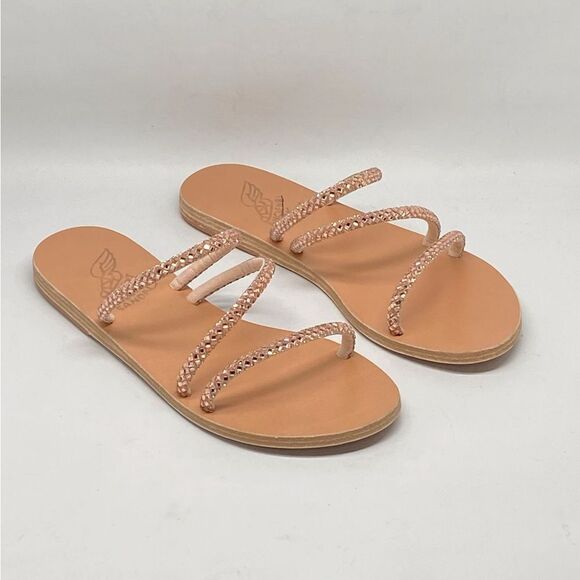Ancient Greek Sandals Crystal Embellished Strappy Sandals size 37 - Picture 3 of 13
